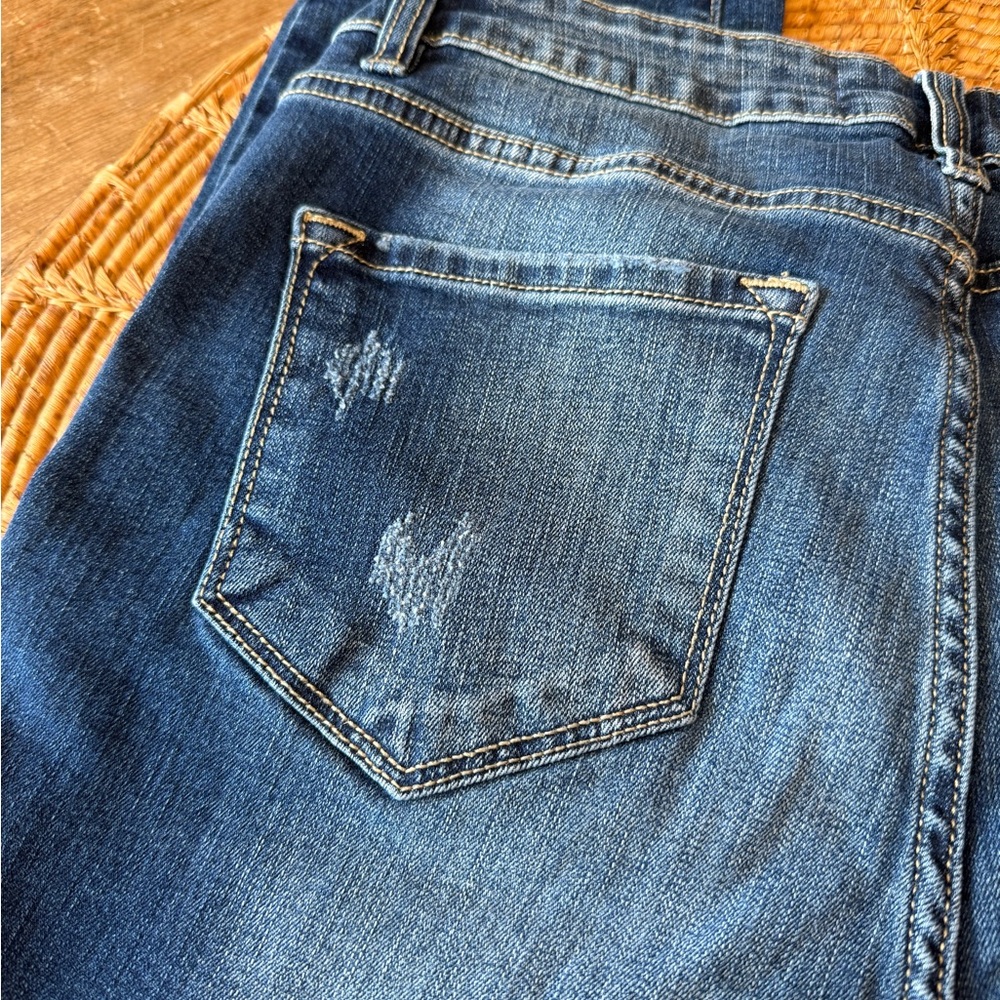 KanCan High Rise Distressed Blue Jeans - Picture 9 of 15